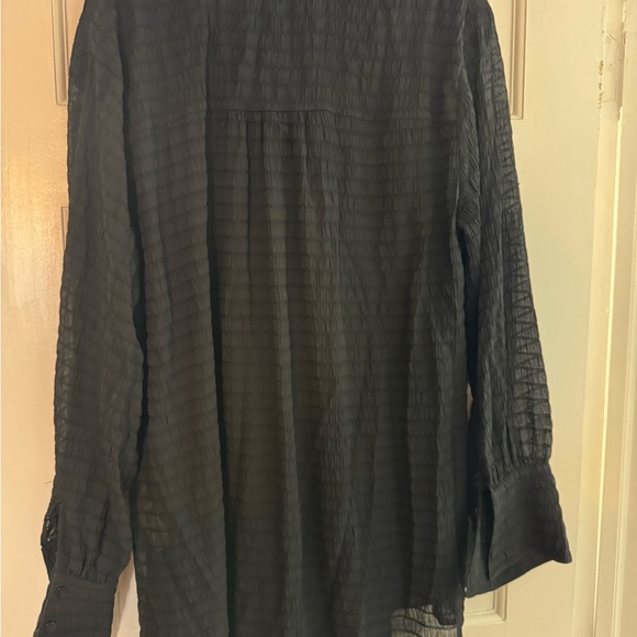 Free People Love Life Sheer Buttondown - Picture 4 of 5